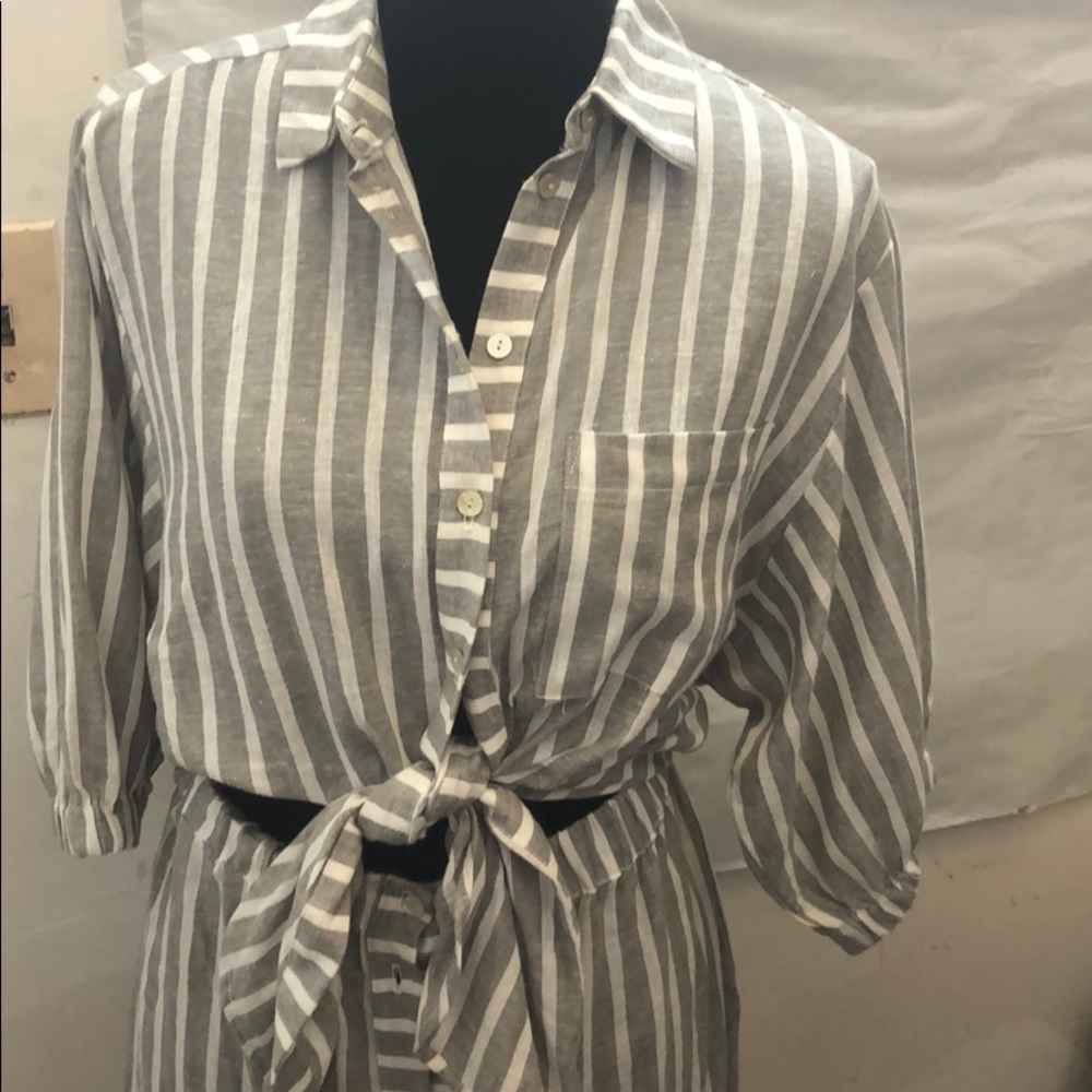 Corey Lynn calter women’s stripe dress Sz M